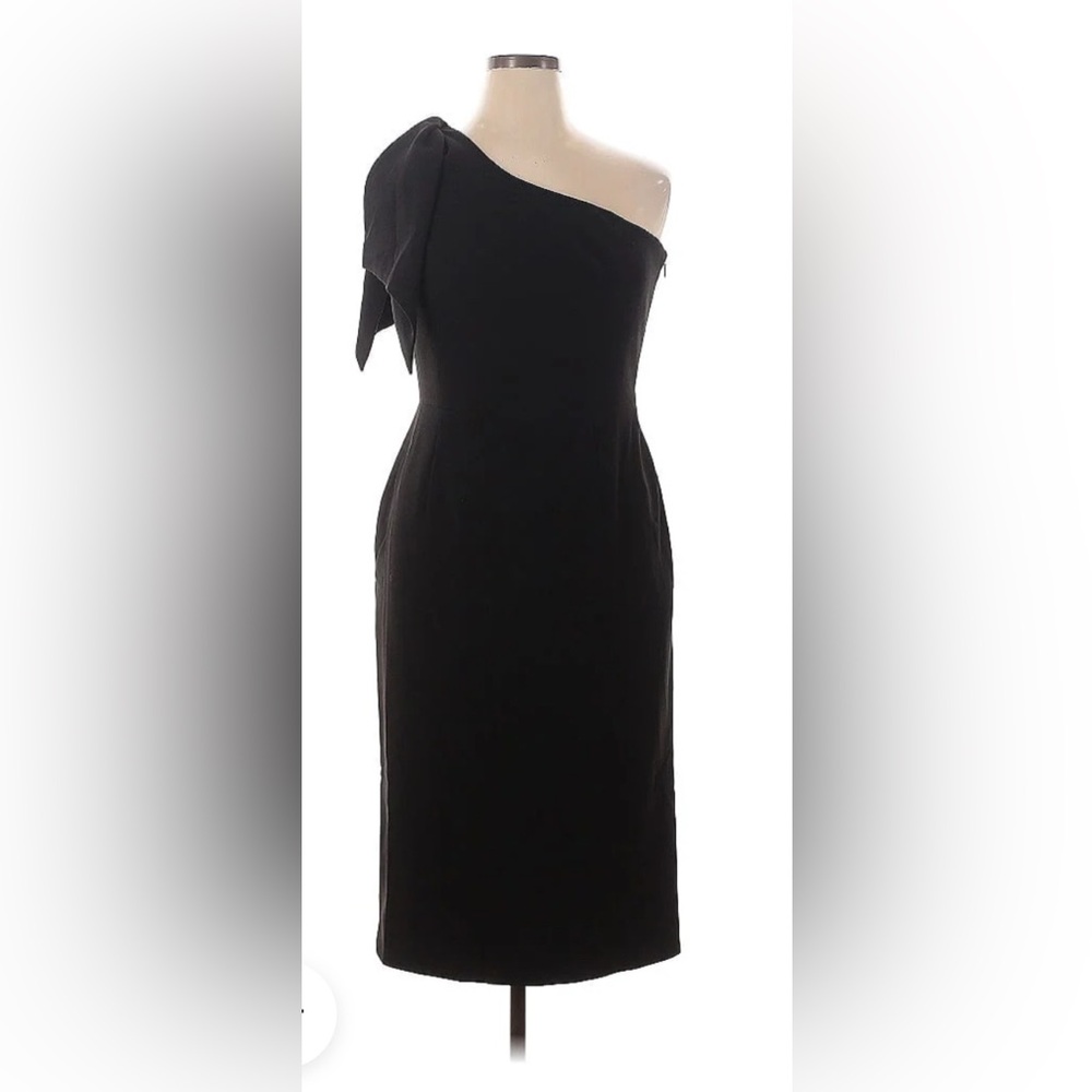 Dress the Population, black off the shoulder dress, size large.